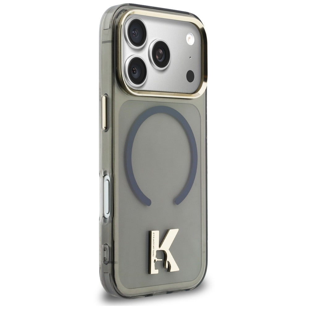 Θήκη MagSafe για Apple iPhone 18 Pro / 17 Pro, Karl Lagerfeld, IML Karl Head Logo, Μαύρη