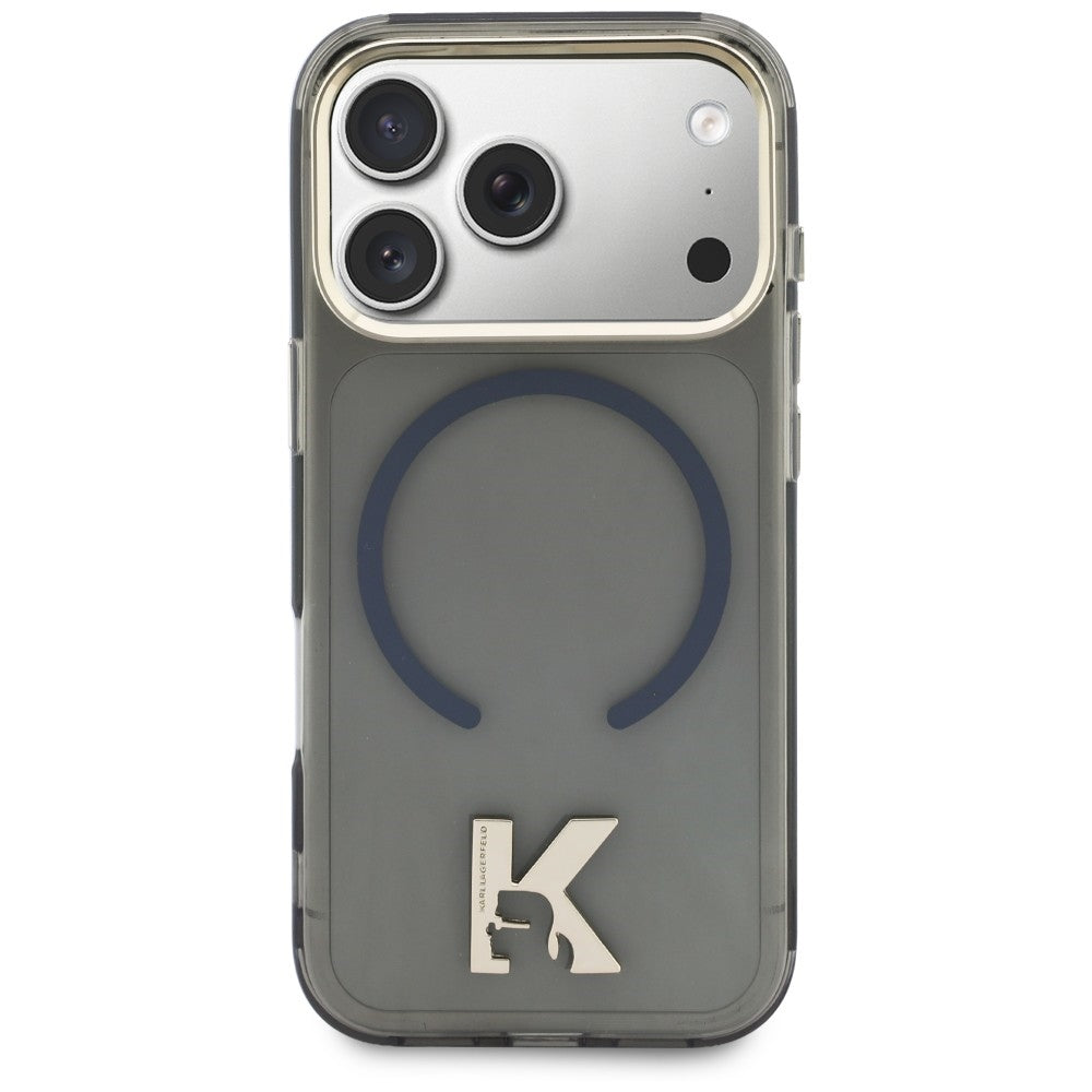 Θήκη MagSafe για Apple iPhone 18 Pro / 17 Pro, Karl Lagerfeld, IML Karl Head Logo, Μαύρη