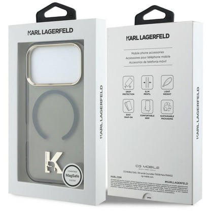 Θήκη MagSafe για Apple iPhone 18 Pro / 17 Pro, Karl Lagerfeld, IML Karl Head Logo, Μαύρη