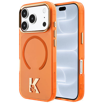 Θήκη MagSafe για Apple iPhone 18 Pro / 17 Pro, Karl Lagerfeld, IML Karl Head Logo, Πορτοκαλί
