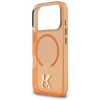 Θήκη MagSafe για Apple iPhone 18 Pro / 17 Pro, Karl Lagerfeld, IML Karl Head Logo, Πορτοκαλί