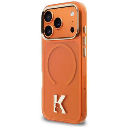 Θήκη MagSafe για Apple iPhone 18 Pro / 17 Pro, Karl Lagerfeld, IML Karl Head Logo, Πορτοκαλί