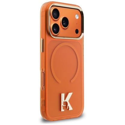 Θήκη MagSafe για Apple iPhone 18 Pro / 17 Pro, Karl Lagerfeld, IML Karl Head Logo, Πορτοκαλί
