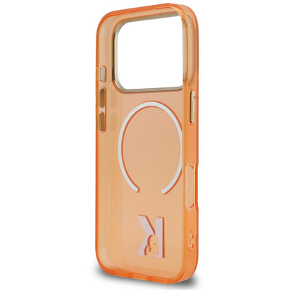 Θήκη MagSafe για Apple iPhone 18 Pro / 17 Pro, Karl Lagerfeld, IML Karl Head Logo, Πορτοκαλί