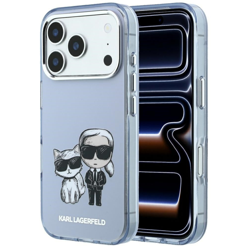 Θήκη MagSafe για Apple iPhone 18 Pro / 17 Pro, Karl Lagerfeld, IML KC Bodies Sketch Print, Μπλε