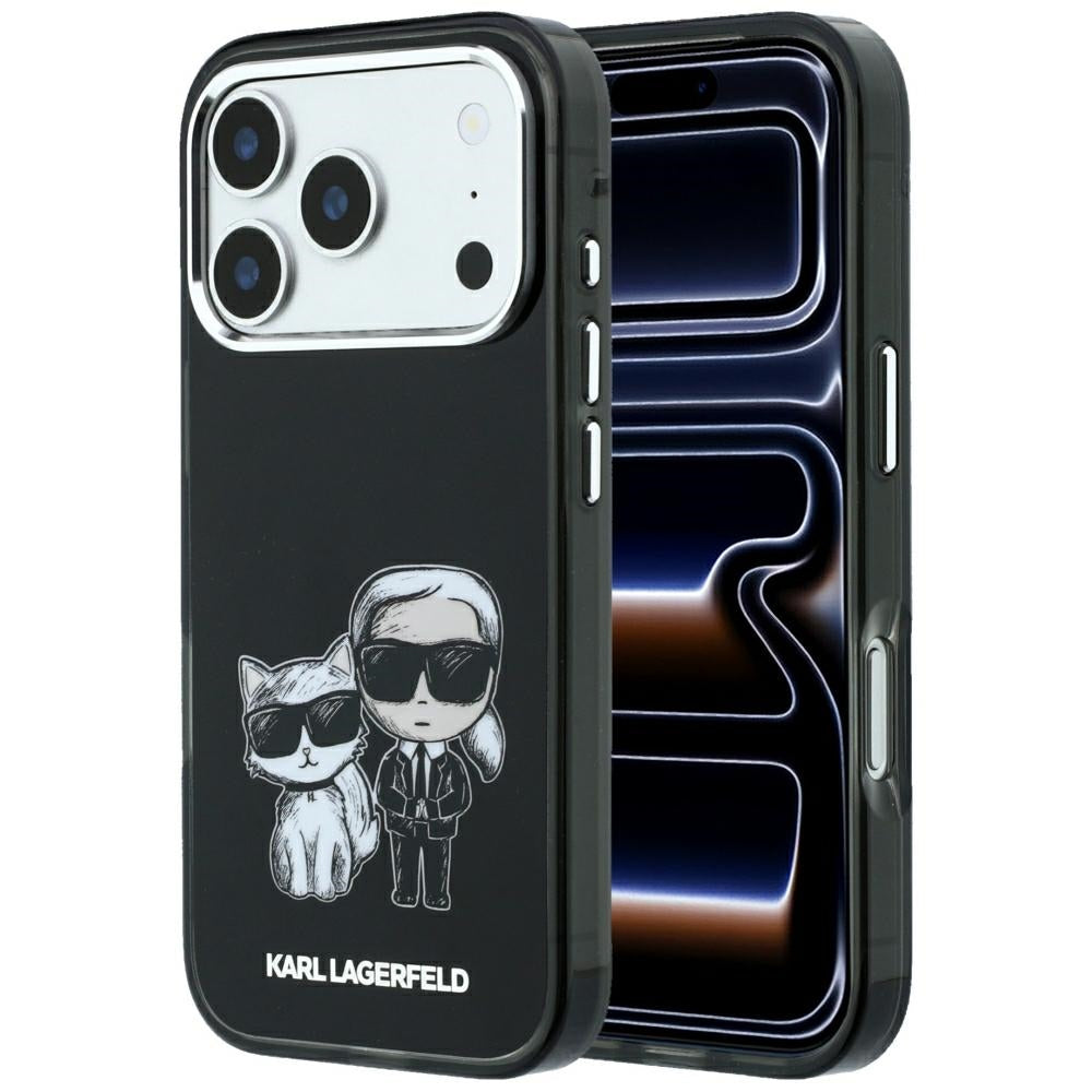 Θήκη MagSafe για Apple iPhone 18 Pro / 17 Pro, Karl Lagerfeld, IML KC Bodies Sketch Print, Μαύρο