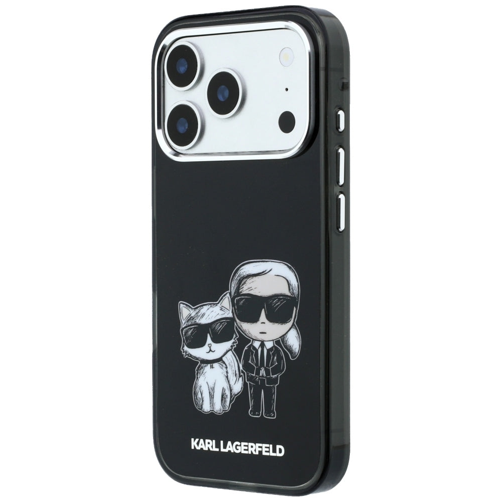 Θήκη MagSafe για Apple iPhone 18 Pro / 17 Pro, Karl Lagerfeld, IML KC Bodies Sketch Print, Μαύρο
