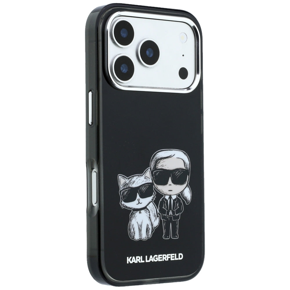 Θήκη MagSafe για Apple iPhone 18 Pro / 17 Pro, Karl Lagerfeld, IML KC Bodies Sketch Print, Μαύρο