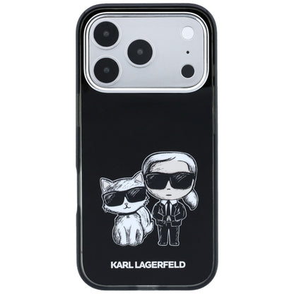 Θήκη MagSafe για Apple iPhone 18 Pro / 17 Pro, Karl Lagerfeld, IML KC Bodies Sketch Print, Μαύρο