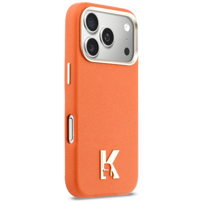 Θήκη MagSafe για Apple iPhone 18 Pro / 17 Pro, Karl Lagerfeld, Λογότυπο Κεφαλής Karl, Πορτοκαλί