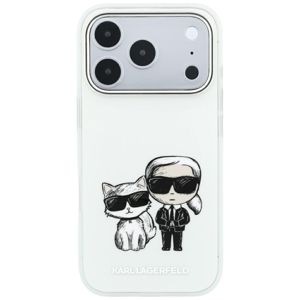 Θήκη MagSafe για Apple iPhone 18 Pro / 17 Pro, Karl Lagerfeld, KC Bodies Sketch, Μπεζ