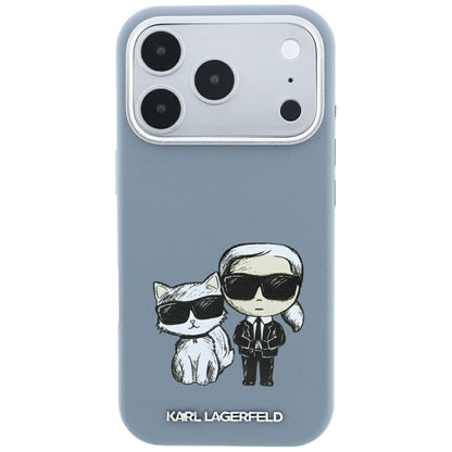 Θήκη MagSafe για Apple iPhone 18 Pro / 17 Pro, Karl Lagerfeld, KC Bodies Sketch, Bleu