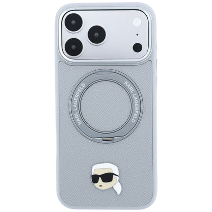 Θήκη MagSafe για Apple iPhone 18 Pro / 17 Pro, Karl Lagerfeld, Ring Stand 360 Karl Pin, Γκρι