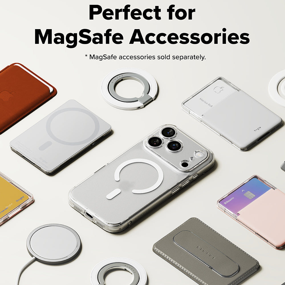Θήκη MagSafe για Apple iPhone 18 Pro / 17 Pro, Ringke, Fusion, Ματ Διαφανής
