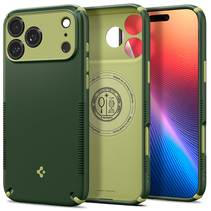 MagSafe Case for Apple iPhone 18 Pro / 17 Pro, Spigen, Caseology Nano Pop Hybrid, Green ACS12176