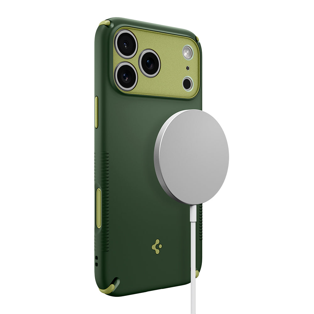 MagSafe Case for Apple iPhone 18 Pro / 17 Pro, Spigen, Caseology Nano Pop Hybrid, Green ACS12176