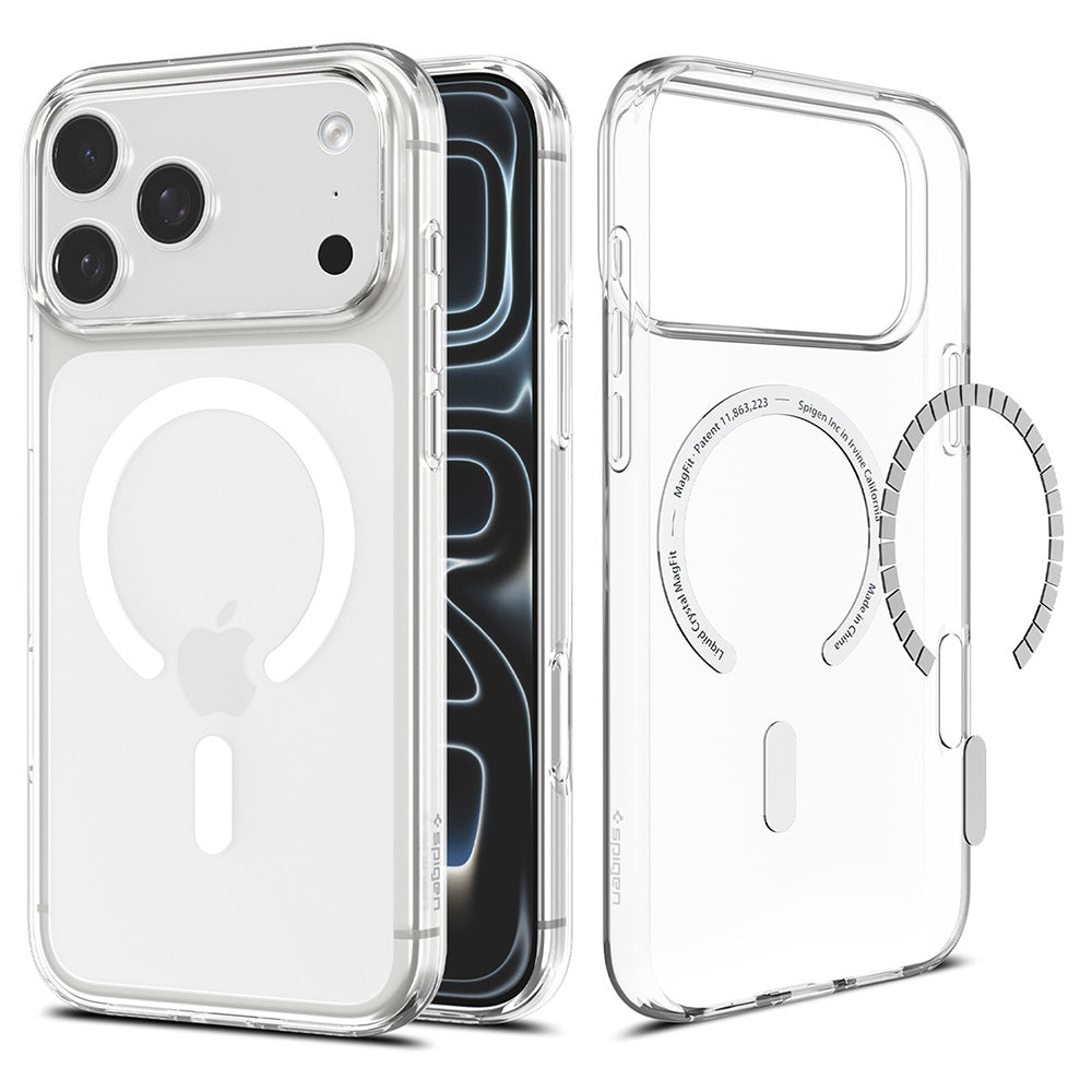 Θήκη MagSafe για Apple iPhone 18 Pro / 17 Pro, Spigen, Liquid Crystal MagFit, Λευκή ACS12180