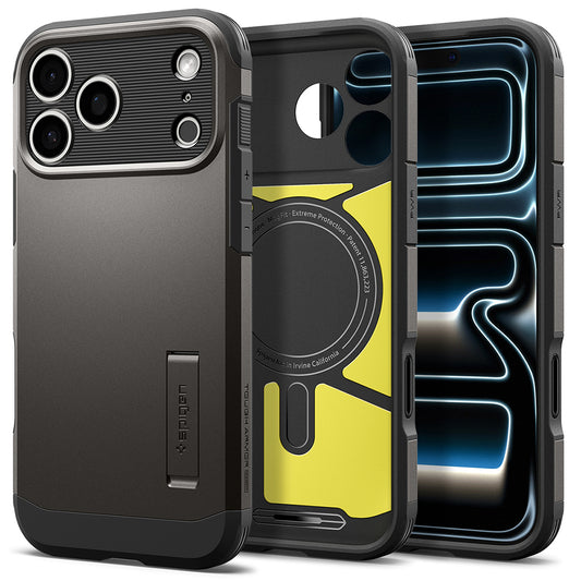 Θήκη MagSafe για Apple iPhone 18 Pro / 17 Pro, Spigen, Tough Armor T, Γκρι ACS12174