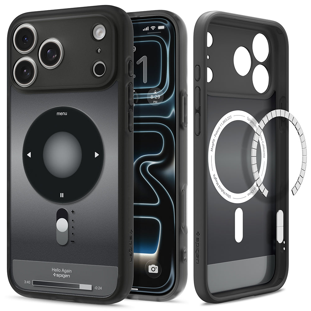 MagSafe Case for Apple iPhone 18 Pro / 17 Pro, Spigen, Ultra Hybrid Classic, Black ACS12168