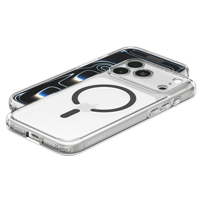 Θήκη MagSafe για Apple iPhone 18 Pro / 17 Pro, Spigen, Ultra Hybrid, Γκρι Διαφανές ACS12156
