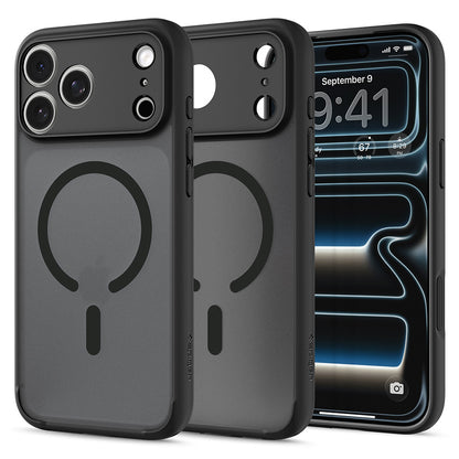 Θήκη MagSafe για Apple iPhone 18 Pro / 17 Pro, Spigen, Ultra Hybrid, Μαύρο Σατινέ ACS12160