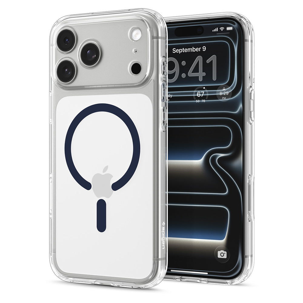 Θήκη MagSafe για Apple iPhone 18 Pro / 17 Pro, Spigen, Ultra Hybrid, Διαφανής Μπλε ACS12158