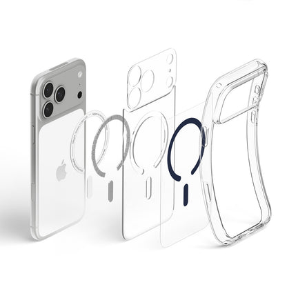 Θήκη MagSafe για Apple iPhone 18 Pro / 17 Pro, Spigen, Ultra Hybrid, Διαφανής Μπλε ACS12158