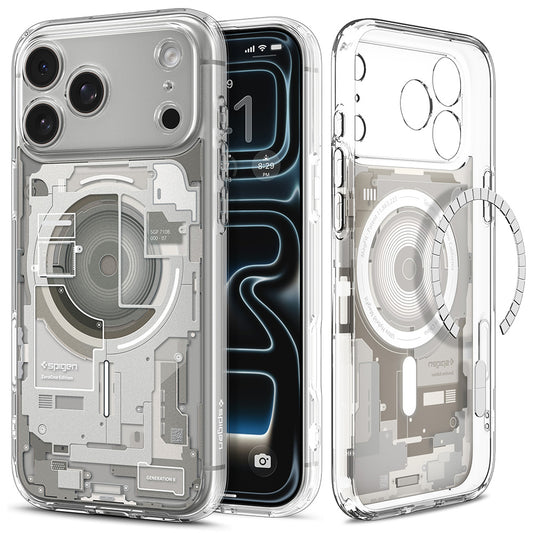 Θήκη MagSafe για Apple iPhone 18 Pro / 17 Pro, Spigen, Ultra Hybrid Zero One, Μπεζ ACS12164