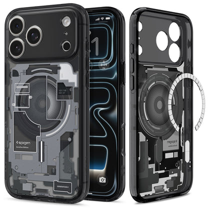 MagSafe Case for Apple iPhone 18 Pro / 17 Pro, Spigen, Ultra Hybrid Zero One, Black ACS12165