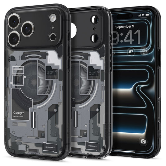 Θήκη MagSafe για Apple iPhone 18 Pro / 17 Pro, Spigen, Ultra Hybrid Zero One, Μαύρη ACS12165