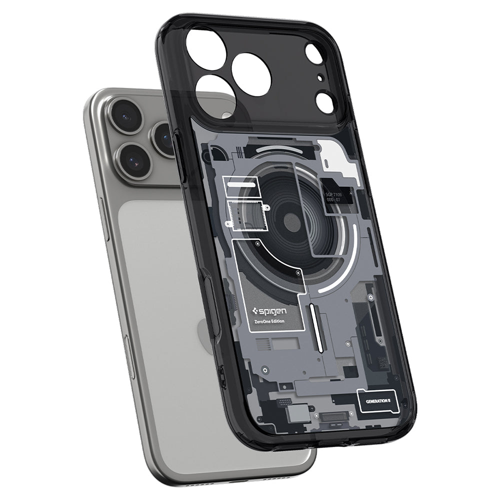 MagSafe Case for Apple iPhone 18 Pro / 17 Pro, Spigen, Ultra Hybrid Zero One, Black ACS12165