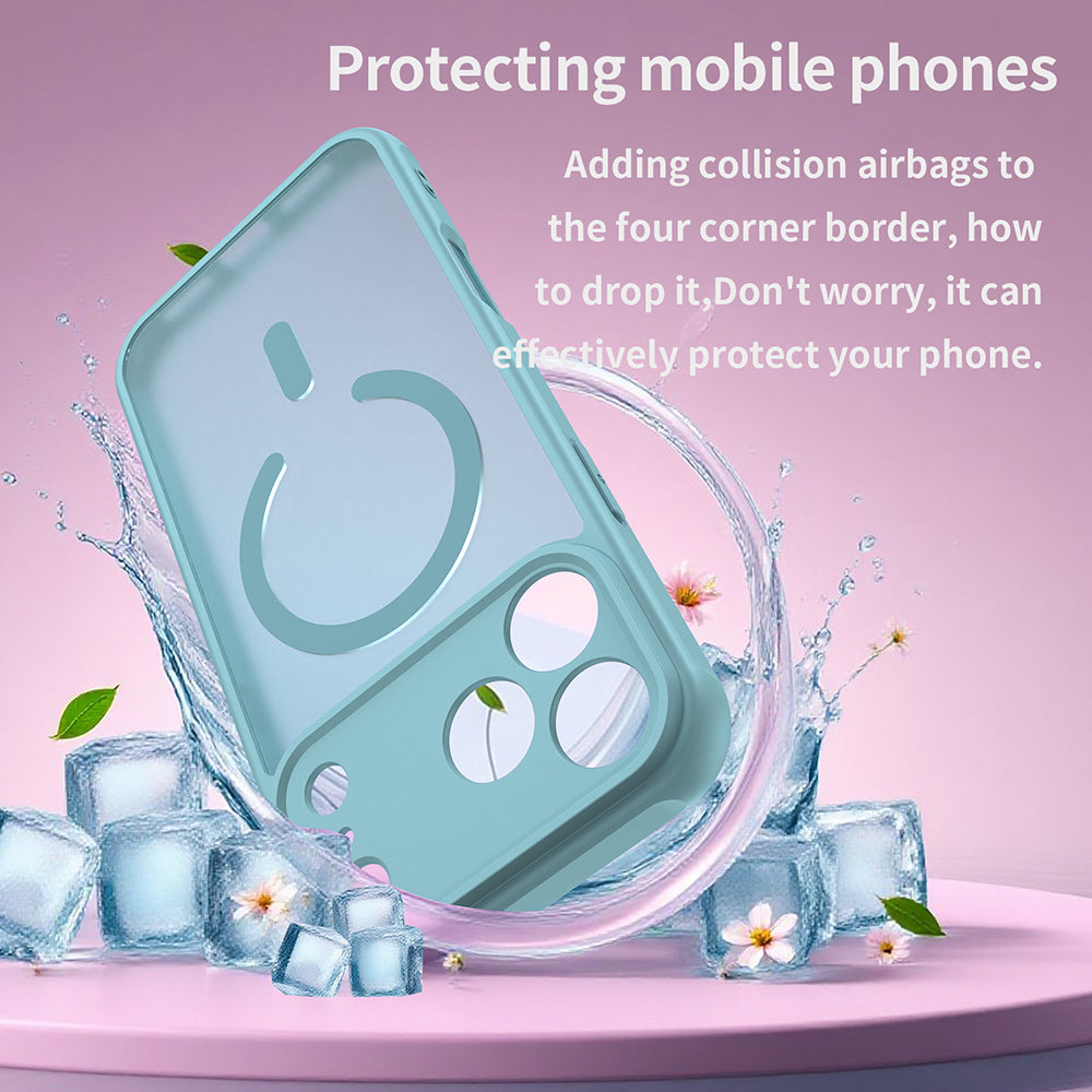 MagSafe Case for Apple iPhone 18 Pro / 17 Pro, Techsuit, HaloFrost II, Light Green