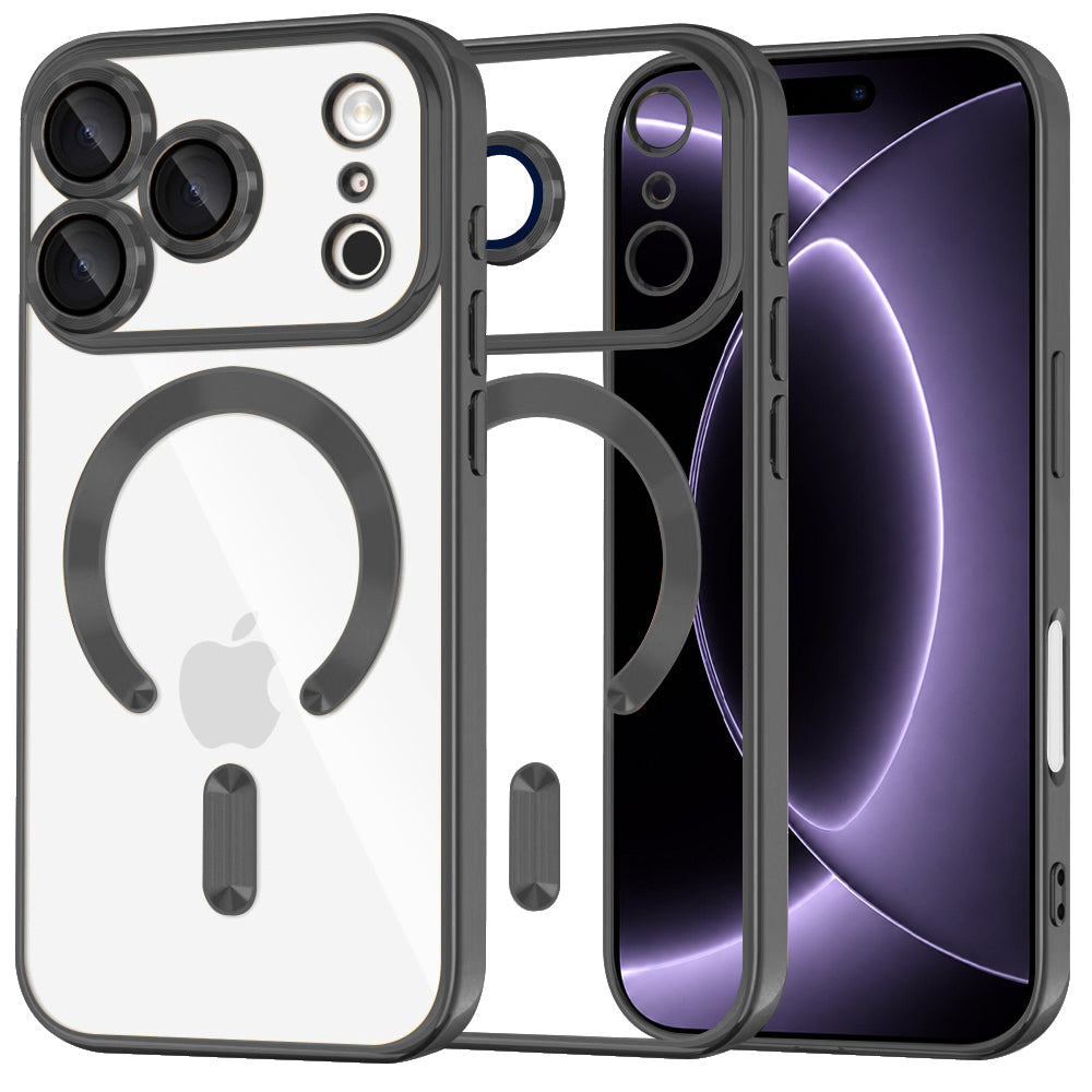 Θήκη MagSafe για Apple iPhone 18 Pro / 17 Pro, Techsuit, Luxury Crystal, Μαύρη