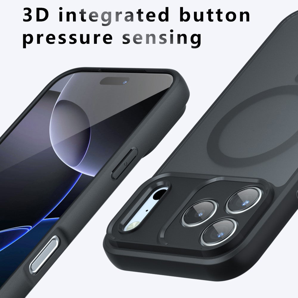 Θήκη MagSafe για Apple iPhone 18 Pro / 17 Pro, Techsuit, PureFrost, Μαύρο Σατινέ