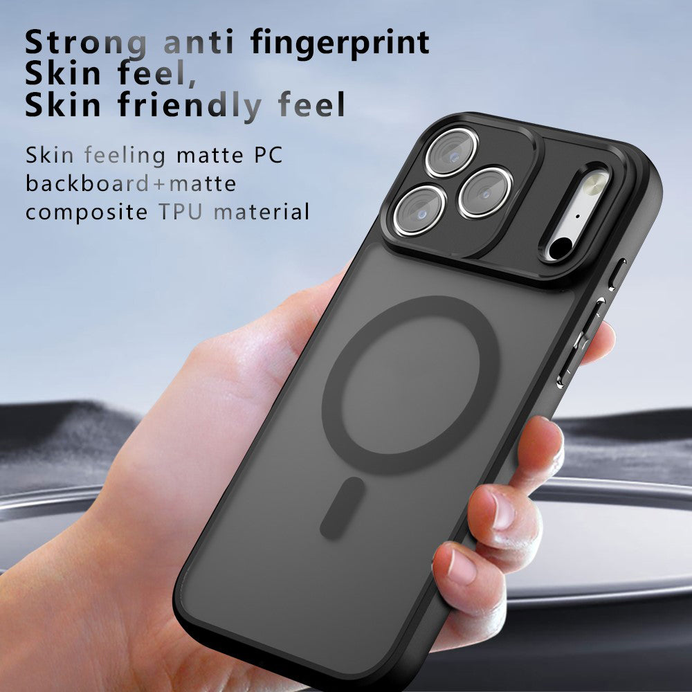 Θήκη MagSafe για Apple iPhone 18 Pro / 17 Pro, Techsuit, PureFrost, Μαύρο Σατινέ