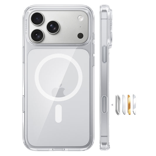 Θήκη MagSafe για Apple iPhone 18 Pro / 17 Pro, Torras, Guardian, Διαφανής