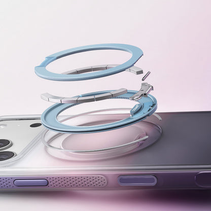 Θήκη MagSafe για Apple iPhone 18 Pro / 17 Pro, Torras, Ostand O3 Air Gradient, Βιολετί Πορτοκαλί