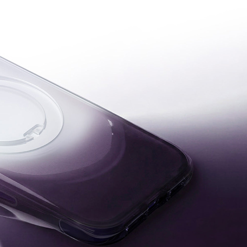 Θήκη MagSafe για Apple iPhone 18 Pro / 17 Pro, Torras, Ostand O3 Air Gradient, Βιολετί Πορτοκαλί