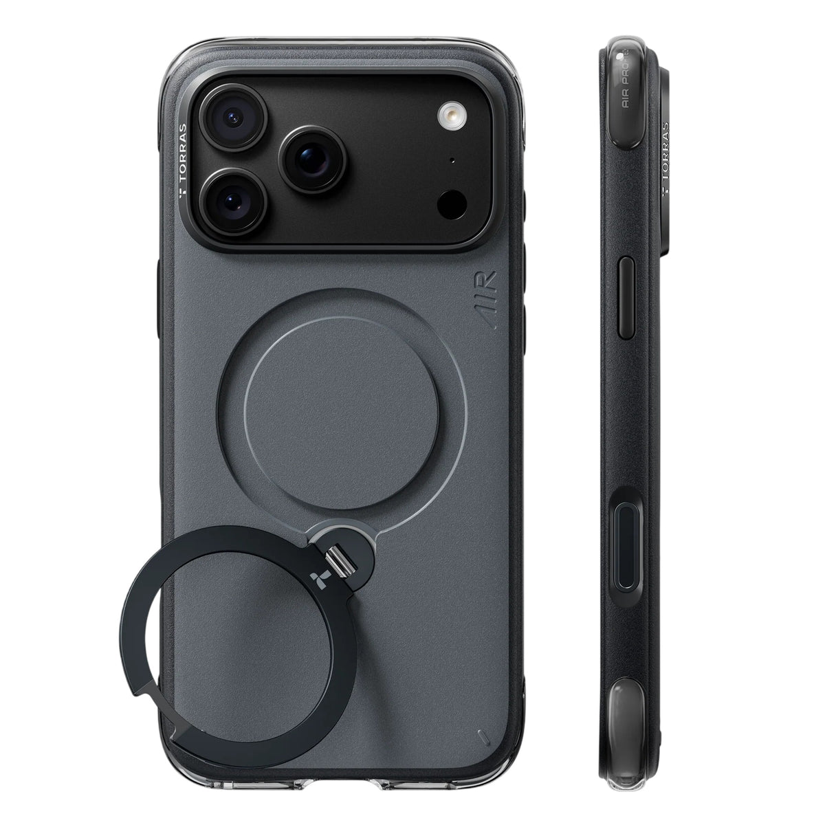 Θήκη MagSafe για Apple iPhone 18 Pro / 17 Pro, Torras, Ostand Q3 Air Essential, Μαύρο