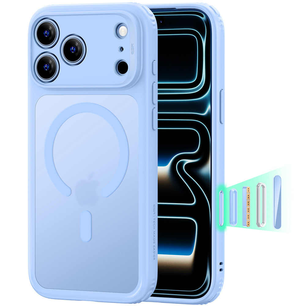 Θήκη MagSafe για Apple iPhone 18 Pro, ESR, Classic Hybrid, Μπλε Σατινέ