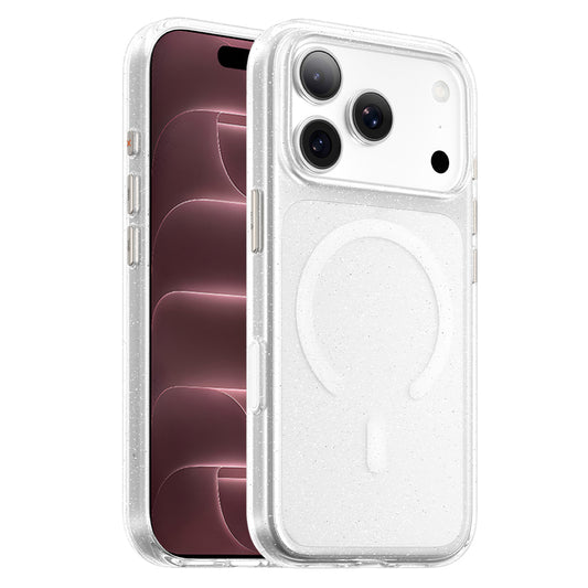 Θήκη MagSafe για Apple iPhone 18 Pro Max / 17 Pro Max, Blueo, Crystal Pro Anti-Drop Glitter, διάφανη