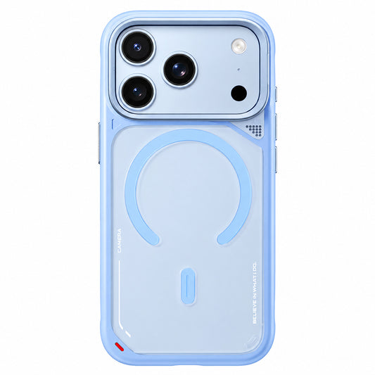 Θήκη MagSafe για Apple iPhone 18 Pro Max / 17 Pro Max, Blueo, Heat Dissipation Stand, Σατινέ Μπλε