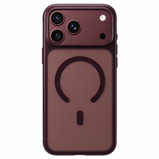 Θήκη MagSafe για Apple iPhone 18 Pro Max / 17 Pro Max, Blueo, φιλική προς το δέρμα, αντικραδασμική, σατινέ μπορντό