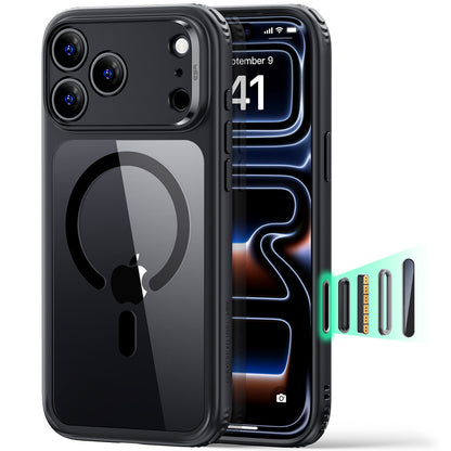 Θήκη MagSafe για Apple iPhone 18 Pro Max / 17 Pro Max, ESR, Classic Hybrid, Μαύρη Διαφανής