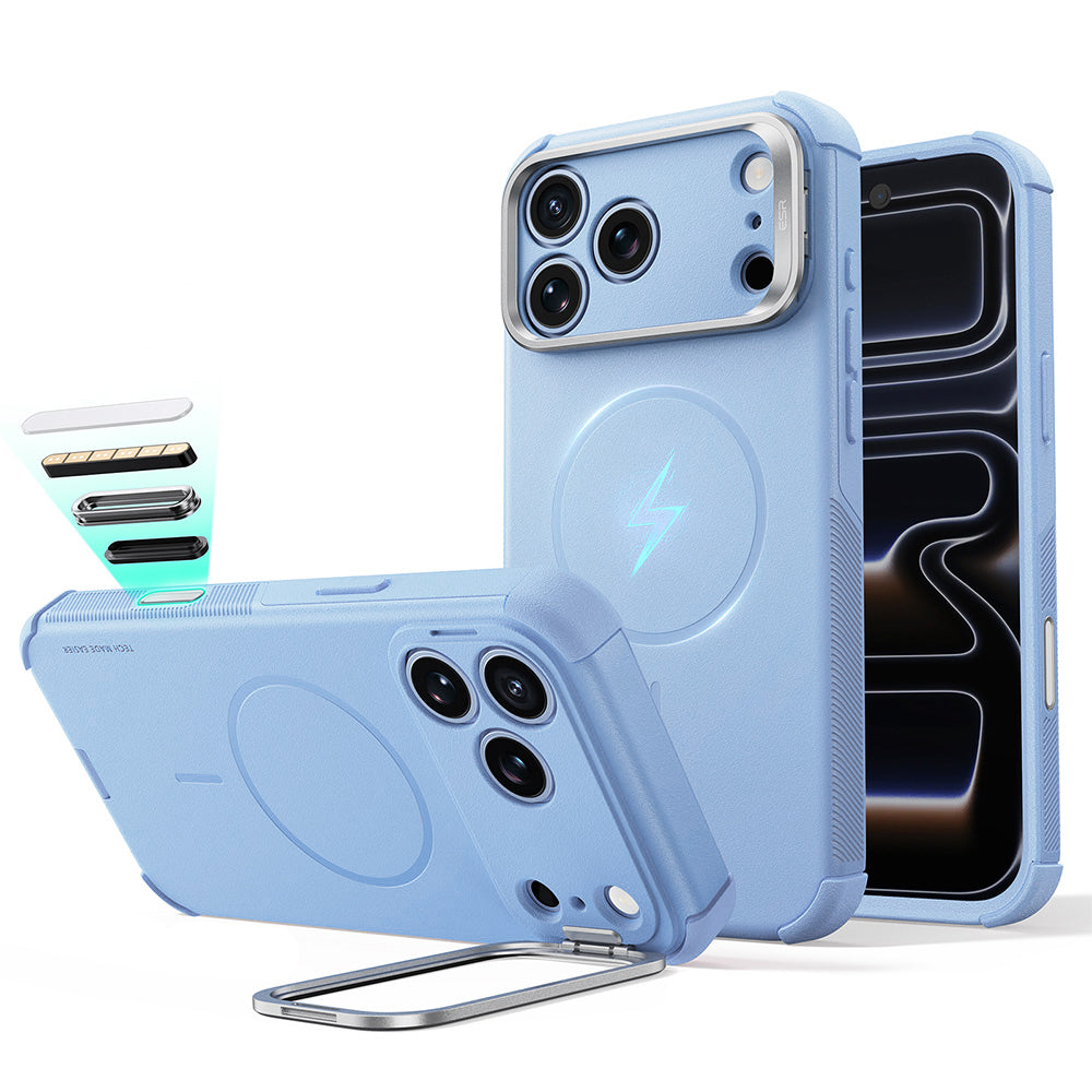 Θήκη MagSafe για Apple iPhone 18 Pro Max / 17 Pro Max, ESR, Cyber Armor Kickstand, Μπλε