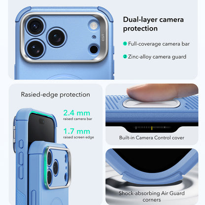 Θήκη MagSafe για Apple iPhone 18 Pro Max / 17 Pro Max, ESR, Cyber Armor Kickstand, Μπλε