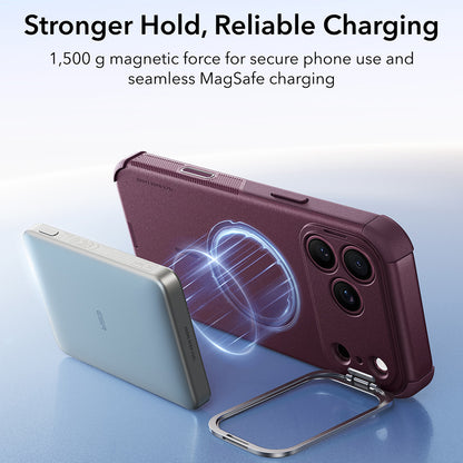 Θήκη MagSafe για Apple iPhone 18 Pro Max / 17 Pro Max, ESR, Cyber Armor Kickstand, Σκούρο Βυσσινί Ματ