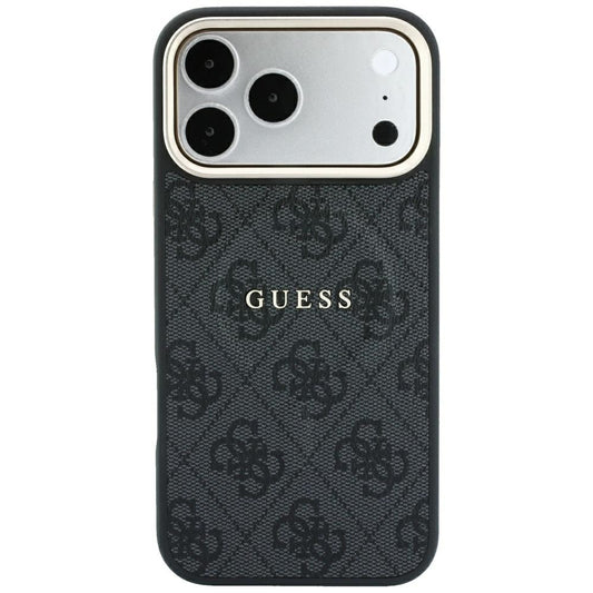 Θήκη MagSafe για Apple iPhone 18 Pro Max / 17 Pro Max, Guess, 4G Embossed Classic, Μαύρη