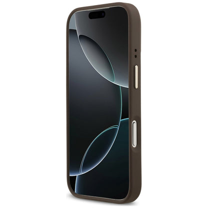 Θήκη MagSafe για Apple iPhone 18 Pro Max / 17 Pro Max, Guess, 4G Logo Plate, Καφέ