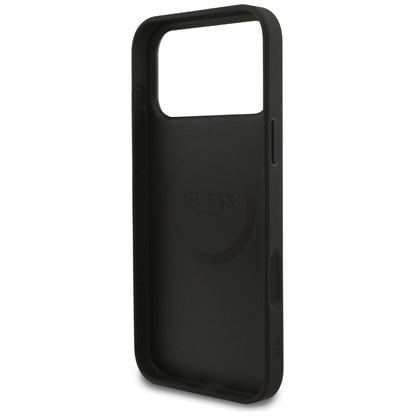 MagSafe Case for Apple iPhone 18 Pro Max / 17 Pro Max, Guess, 4G Small and Classic, Black